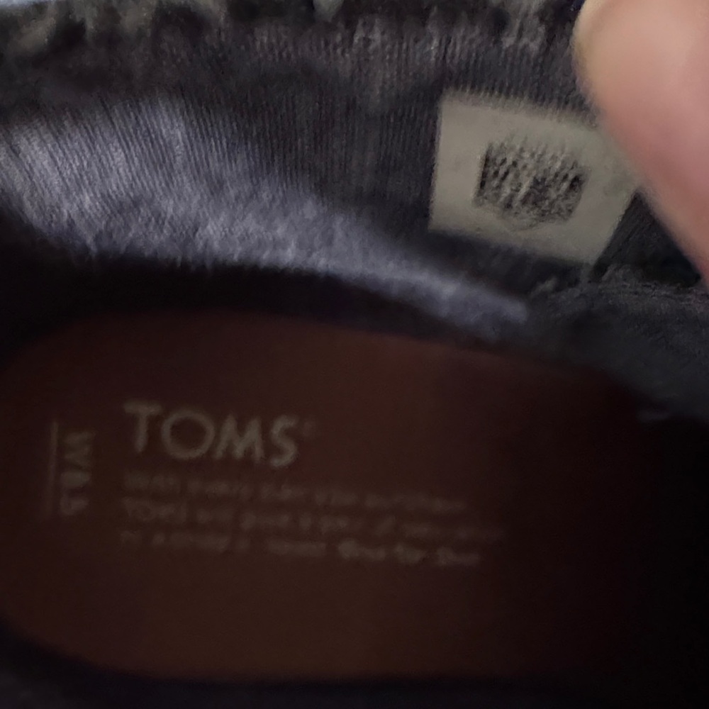 TOMS Black Wedge Ankle Boots - Picture 4 of 5